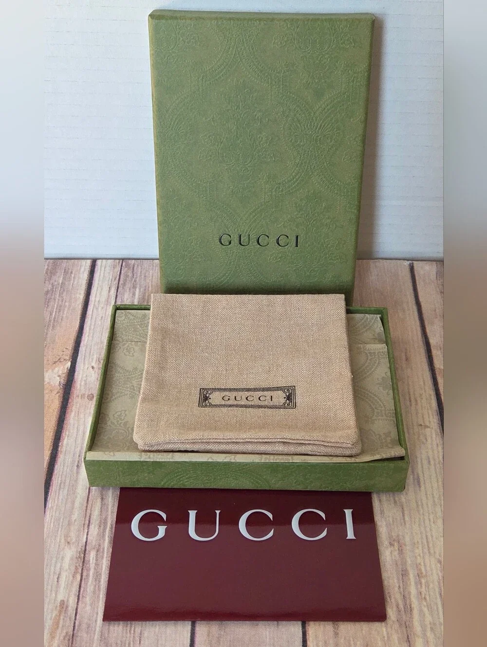 Gucci Box Tissue Envelope & Dust Bag NIB
